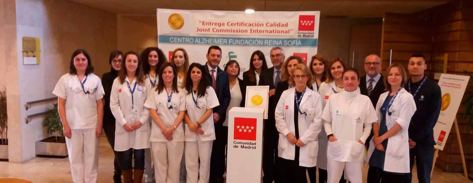 El Centro Alzheimer Fundación Reina Sofía, reconocido con la prestigiosa acreditación del “Joint Comission Internacional”