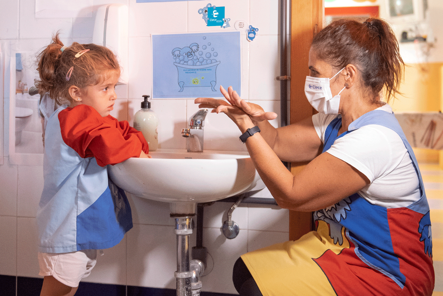 Así es el ritual diario de una escuela infantil en los tiempos del Covid-19